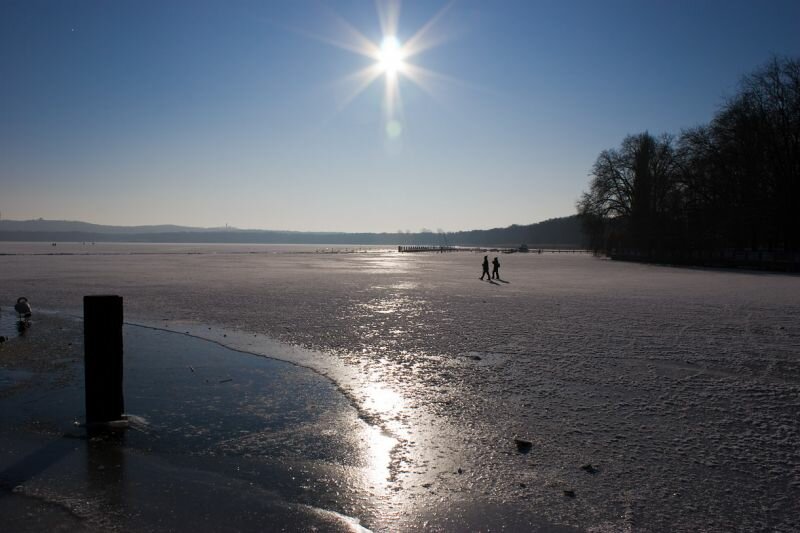 Eis auf dem Berliner Müggelsee