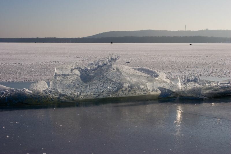 Eisschollen auf dem See