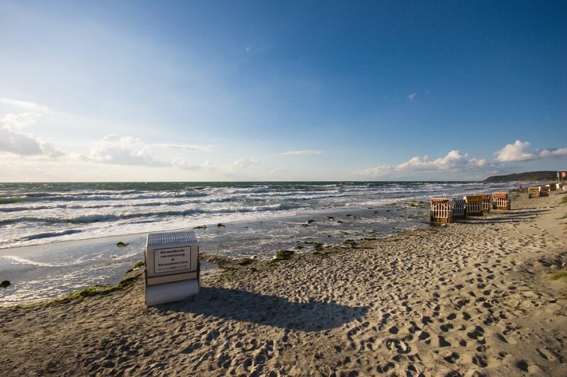 stürmisches Wetter am Strand