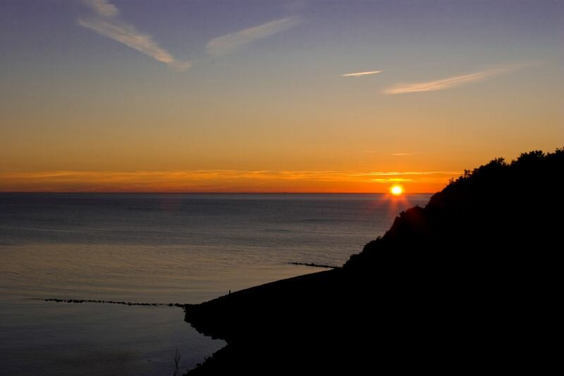 ein Sonnenuntergang an der See