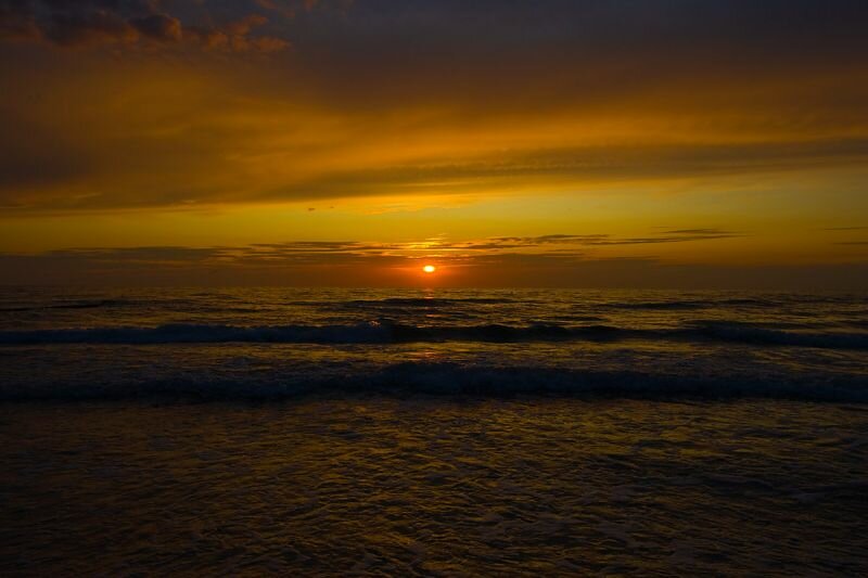 Sonnenuntergang im Meer