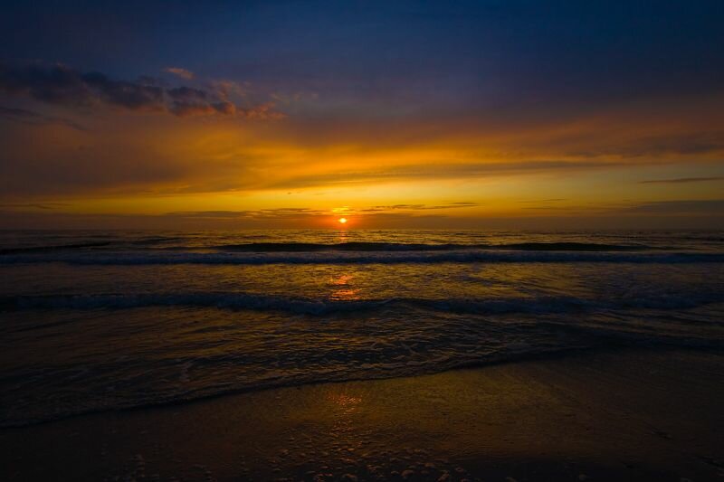 Ostsee ein Sonnenuntergang