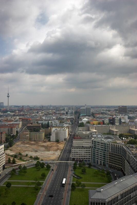 Blick über Berlin in Richtung Leipziger Strasse