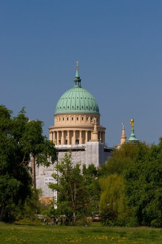 Die St. Nikolai Kirche in Potsdam wird Restauriert