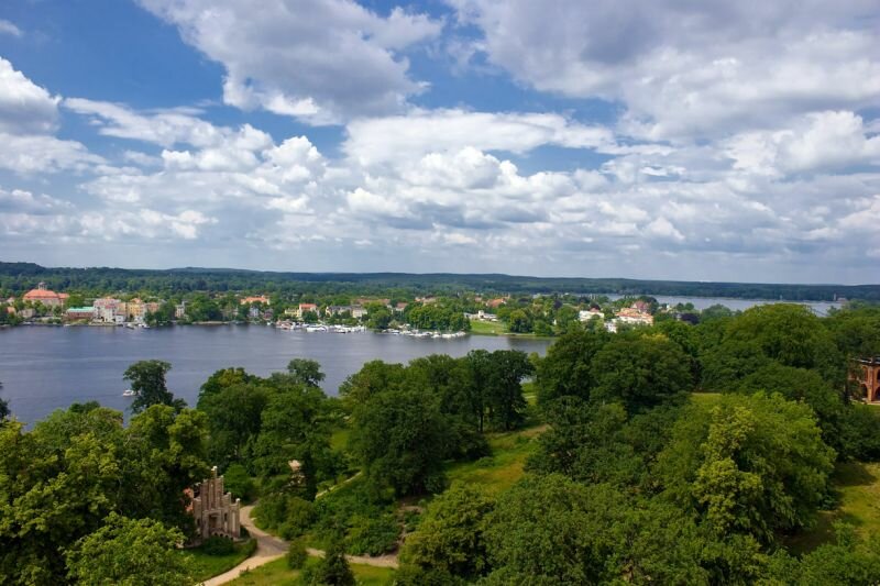 Blick über den Babelsberger Park