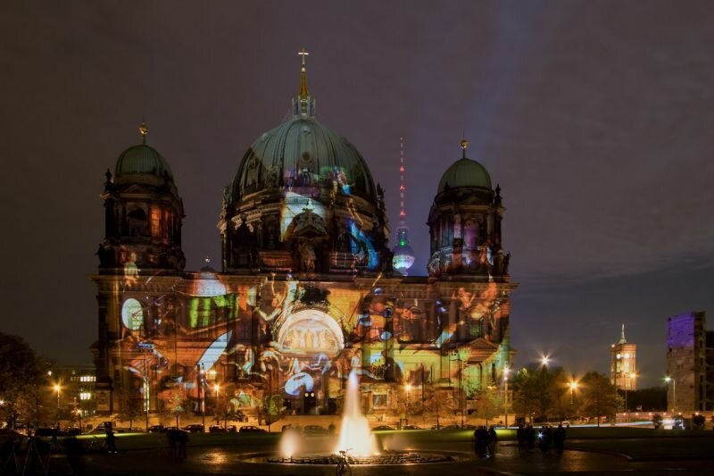 der Berliner Dom beim "Festival of Lights 2008"